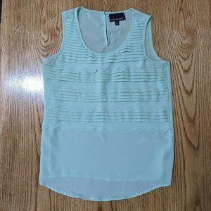 Cynthia Rowley Sleeveless Blouse Tank Top Mint Pastel Green Women's Size Small